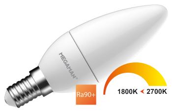 MEGAMAN MM11073 DIM to WARM kaars | E14 fitting  | Energielabel F