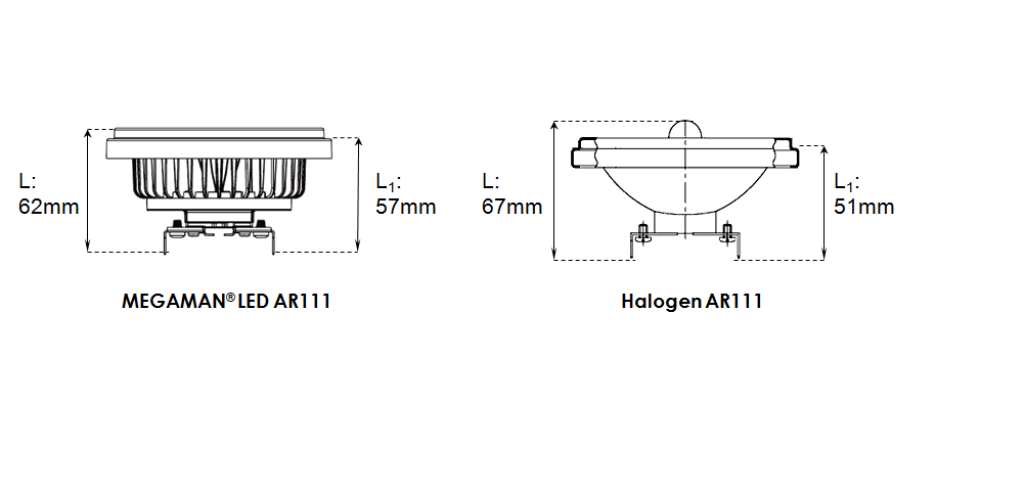 MEGAMAN MM03483 Reflector AR111 spot | fitting MM03483 MEGAMAN MM03483 Reflector AR111 spot | fitting MM03483