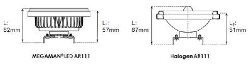 MEGAMAN MM04038 Reflector AR111 spot | fitting MM04038 MEGAMAN MM04038 Reflector AR111 spot | fitting MM04038