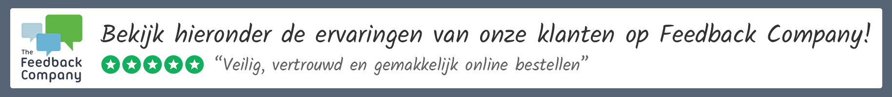 Header reviews van Bespaar-lamp.nl op The Feedback Company.